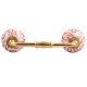 Red Leaf Floral Ceramic Bridge Handle